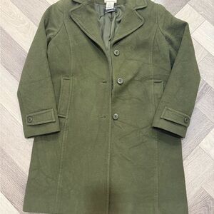 L.L. Bean Forest Green Wool Blend Jacket